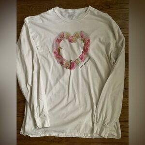 Taylor Swift Lover Flower Heart Long Sleeve Shirt